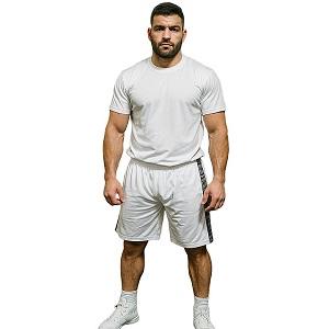 FIGHT-FIT - Pantaloncini da fitness / Bianco / Medium