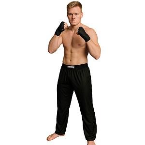 FIGHTERS - Pantaloni Kickboxing / Lycra / Nero / Medium
