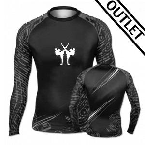 FIGHTERS - Rash Guard / Tribal / Negro / Medium