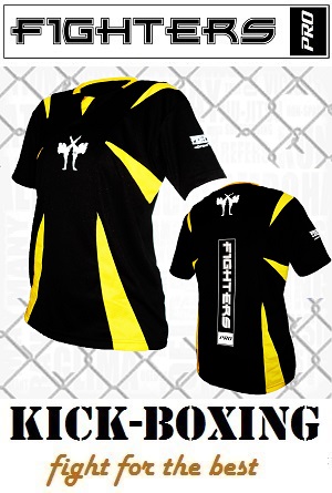 FIGHTERS - Chemise Kick-Boxing / Competition / Noir / Large
