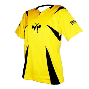 FIGHTERS - Camicia da kickboxing / Competition / Giallo / XL