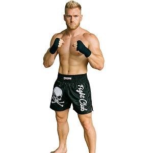 FIGHTERS - Pantaloncini Muay Thai / Fight Club Skull / Nero / Medium