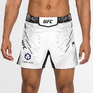 UFC Adrenaline by Venum Authentic Fight Night Pantaloncini da combattimento da Uomo / Vestibilità Corta / Bianco / Medium